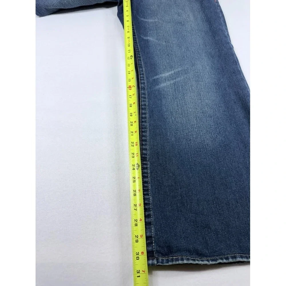 Vintage True Religion Bobby Jeans Men 40X35 Buddha Embroidered‎ Bootcut